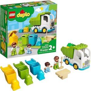 Brand New Lego DUPLO 10945 Garbage Truck and Recycling Building Playset